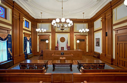 The courtroom